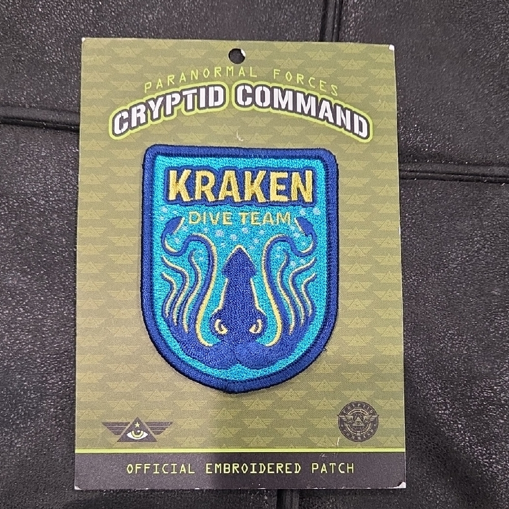 Kraken Dive Team Embroidered Patch - Blue